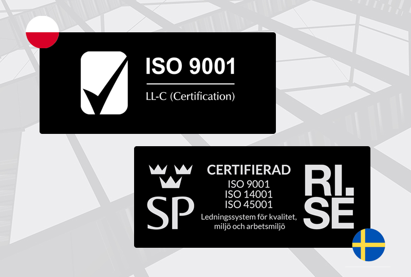 ISO 9001 Certified in Sweden and Poland | BORGA